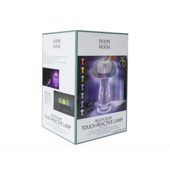 Multicolor Touch-Reactive Mushroom Lamp 10in - Picture 3 of 5